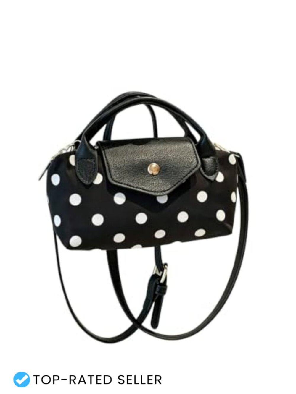 Polka Dots Crossbody Bag Top Handle Cute Y2K Purse Adjustable Strap